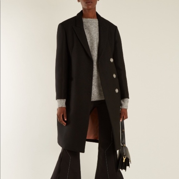Acne Studios Jackets & Blazers - Acne Studios Pink Silk Lined Black Coat